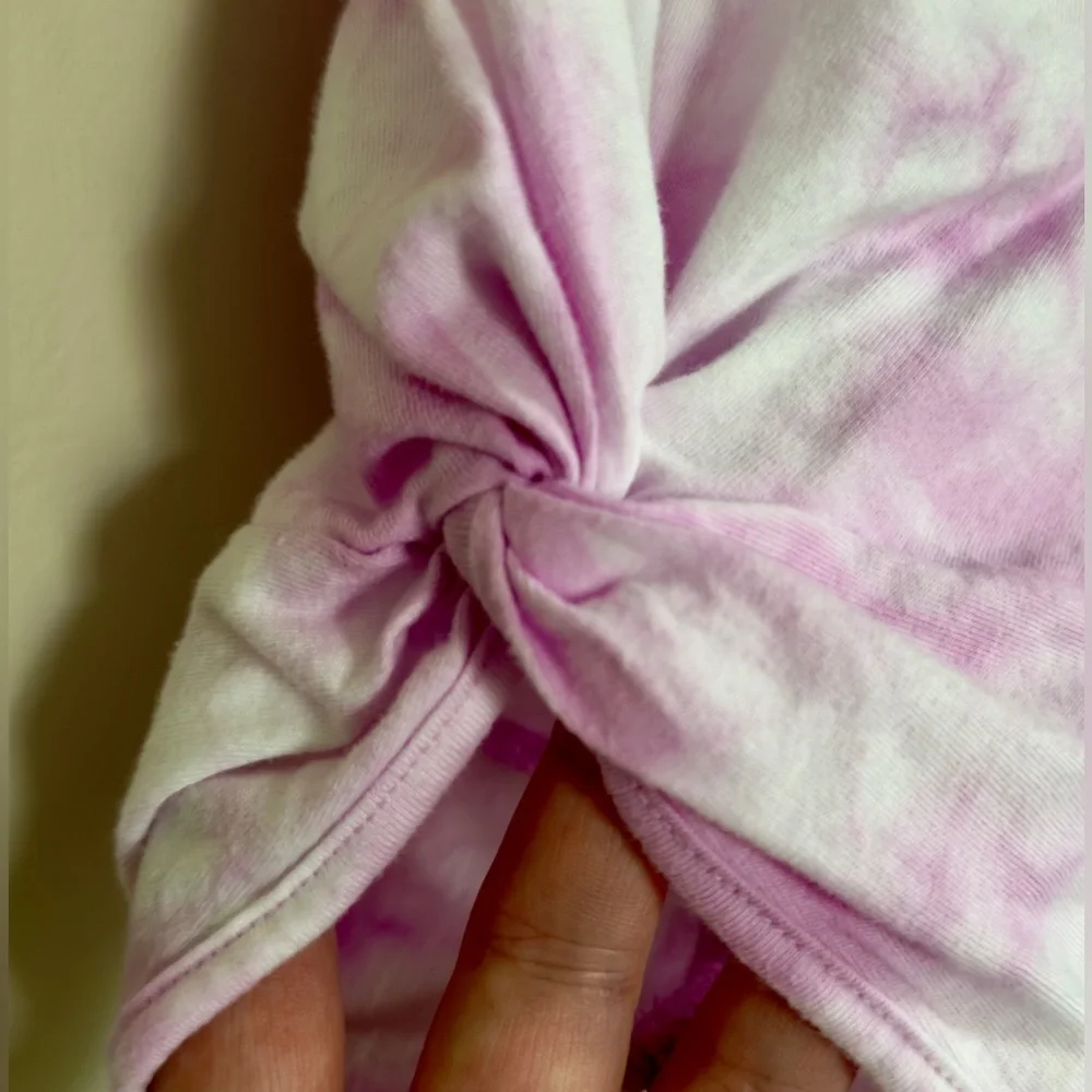 Justice Girls Bodysuit Purple and White Tie Dye Size L 12/14